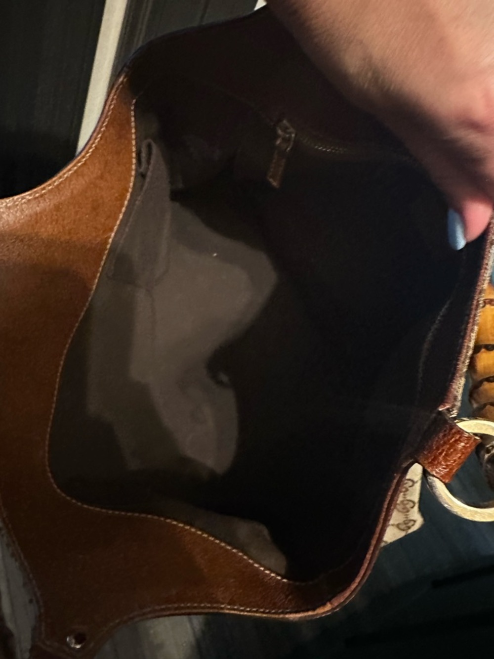 Gucci GG Canvas Bamboo Handle Tote Bag - Picture 5 of 5